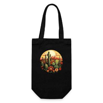 Cactus - Gift Bag for Bottles - black - Front