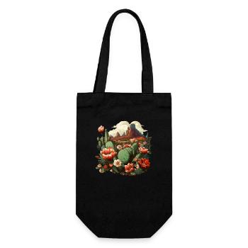 Cactus - Gift Bag for Bottles - black - Front
