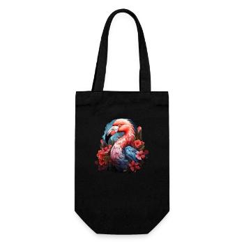 Flamingo - Gift Bag for Bottles - black - Front