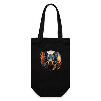 Dog - Gift Bag for Bottles - black - Front