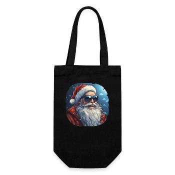 Santa Claus - illustration - Gift Bag for Bottles - black - Front
