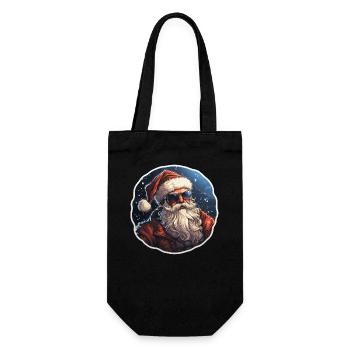 Santa Claus - illustration - Gift Bag for Bottles - black - Front