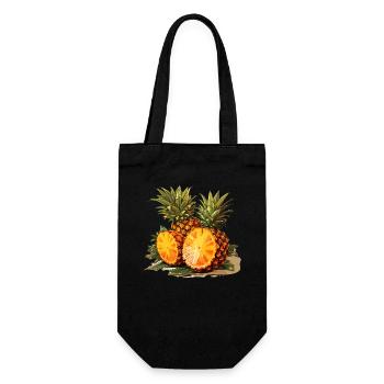 Pineapple - illustration - Gift Bag for Bottles - black - Front