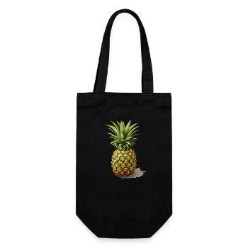 Pineapple - illustration - Gift Bag for Bottles - black - Front