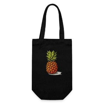 Pineapple - illustration - Gift Bag for Bottles - black - Front