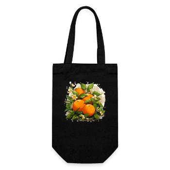 Orange - Illustration - Gift Bag for Bottles - black - Front