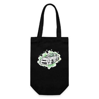 Auto - Illustration - Geschenkbeutel für Flaschen - Schwarz - Vorne
