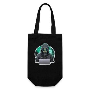 Ethical Hacker - Illustration - Gift Bag for Bottles - black - Front