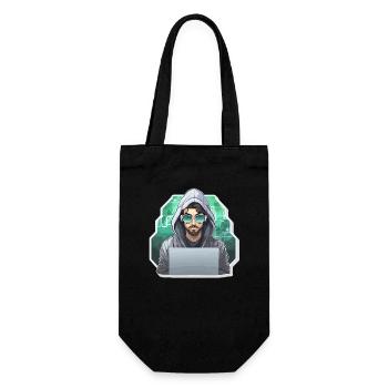Hacker éthique - Illustration - Sac à bouteille - noir - Devant