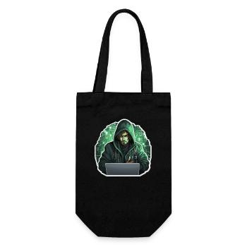 Ethical Hacker - Illustration - Gift Bag for Bottles - black - Front