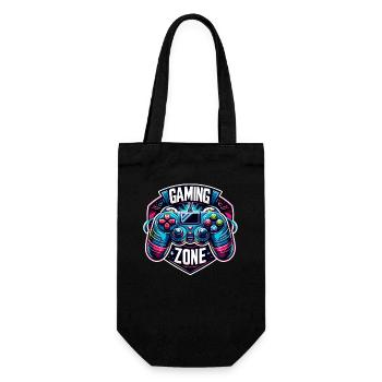 Gaming Zone - Controller Illustration - Geschenkbeutel für Flaschen - Schwarz - Vorne