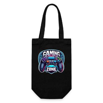 Gaming Zone - Controller Illustration - Geschenkbeutel für Flaschen - Schwarz - Vorne