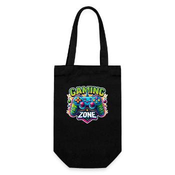 Gaming Zone - Controller Illustration - Geschenkbeutel für Flaschen - Schwarz - Vorne
