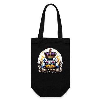 King of Gaming - Controller and Crown Illustration - Gift Bag for Bottles - black - Front