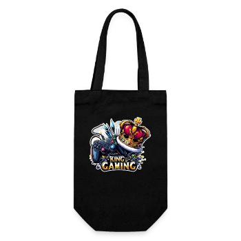 King of Gaming - Controller and Crown Illustration - Gift Bag for Bottles - black - Front