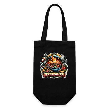 GrillMaster - Illustration de gril - Sac à bouteille - noir - Devant