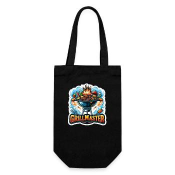 GrillMaster - Illustration de gril - Sac à bouteille - noir - Devant