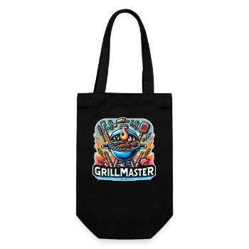 GrillMaster - Illustration de gril - Sac à bouteille - noir - Devant