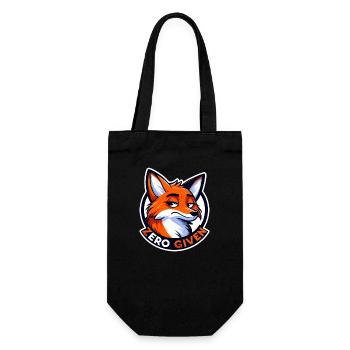 Zero Given - Fuchs Illustration - Geschenkbeutel für Flaschen - Schwarz - Vorne