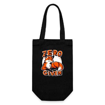 Zero Given - Fuchs Illustration - Geschenkbeutel für Flaschen - Schwarz - Vorne