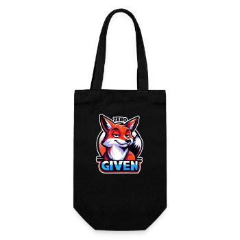Zero Given - Fuchs Illustration - Geschenkbeutel für Flaschen - Schwarz - Vorne