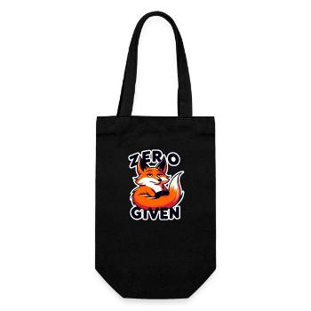 Zero Given - Fuchs Illustration - Geschenkbeutel für Flaschen - Schwarz - Vorne