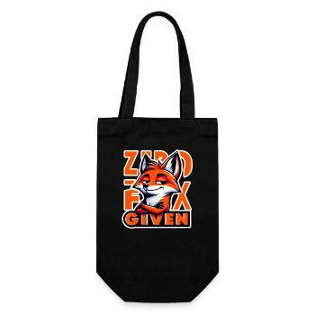 Zero Given - Fuchs Illustration - Geschenkbeutel für Flaschen - Schwarz - Vorne