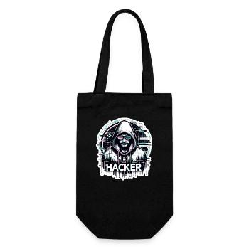 Hacker - Illustration - Sac à bouteille - noir - Devant