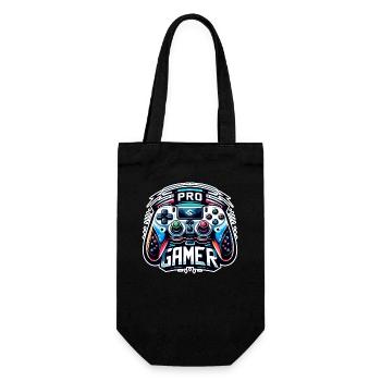 Pro Gamer - Controller Illustration - Gift Bag for Bottles - black - Front