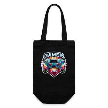 Gamer Zone - Controller Illustration - Geschenkbeutel für Flaschen - Schwarz - Vorne