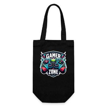 Gamer Zone - Controller Illustration - Geschenkbeutel für Flaschen - Schwarz - Vorne