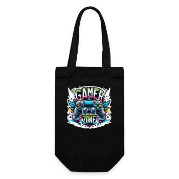 Gamer Zone - Controller Illustration - Geschenkbeutel für Flaschen - Schwarz - Vorne