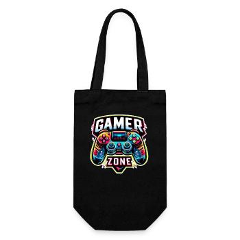 Gamer Zone - Controller Illustration - Geschenkbeutel für Flaschen - Schwarz - Vorne