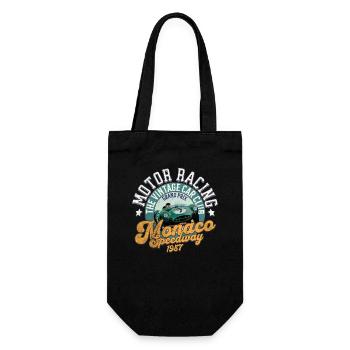Monaco vintage speedway car club - Gift Bag for Bottles - black - Front