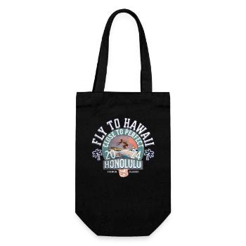 Fly to Hawaii close to perfect vintage - Gift Bag for Bottles - black - Front