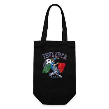 Together we win - Gift Bag for Bottles - black - Front