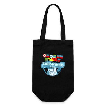 Sail the world Sables d olonne - Gift Bag for Bottles - black - Front