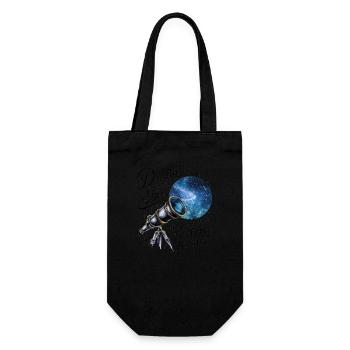 Träume sind wie Sterne, du musst ihnen nur folgen. - Geschenkbeutel für Flaschen - Schwarz - Vorne