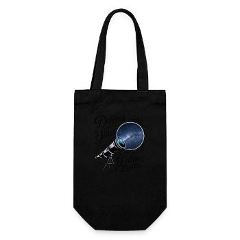 Träume sind wie Sterne, du musst ihnen nur folgen. - Geschenkbeutel für Flaschen - Schwarz - Vorne