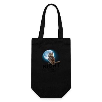 Ich bin ein Nachtmensch. - Geschenkbeutel für Flaschen - Schwarz - Vorne