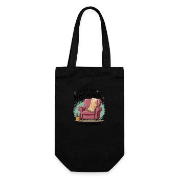 For a change, just do nothing. - Gift Bag for Bottles - black - Front