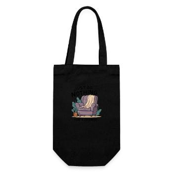 For a change, just do nothing. - Gift Bag for Bottles - black - Front