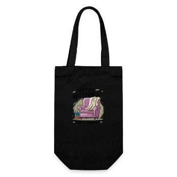 For a change, just do nothing. - Gift Bag for Bottles - black - Front