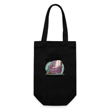 For a change, just do nothing. - Gift Bag for Bottles - black - Front