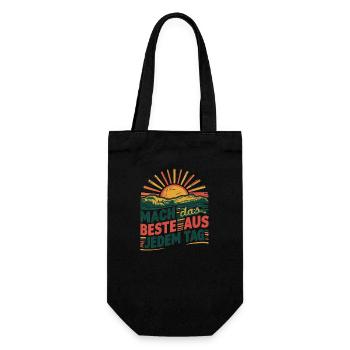 Make the most of every day - Gift Bag for Bottles - black - Front