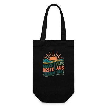 Make the most of every day - Gift Bag for Bottles - black - Front