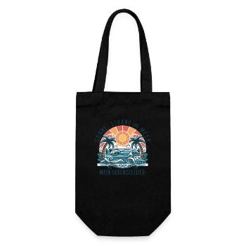 Le soleil, la plage et la mer - mon élixir de vie - Sac à bouteille - noir - Devant