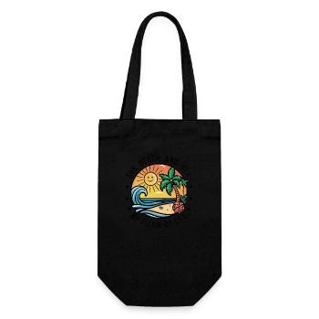 Le soleil, la plage et la mer - mon élixir de vie - Sac à bouteille - noir - Devant