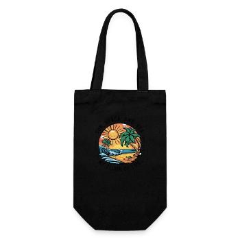 Le soleil, la plage et la mer - mon élixir de vie - Sac à bouteille - noir - Devant