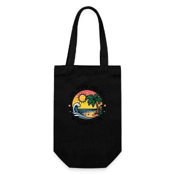 Le soleil, la plage et la mer - mon élixir de vie - Sac à bouteille - noir - Devant